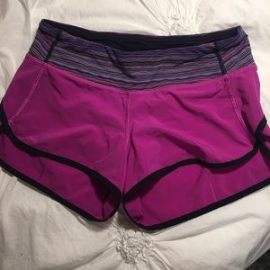 Purple Lululemon shorts